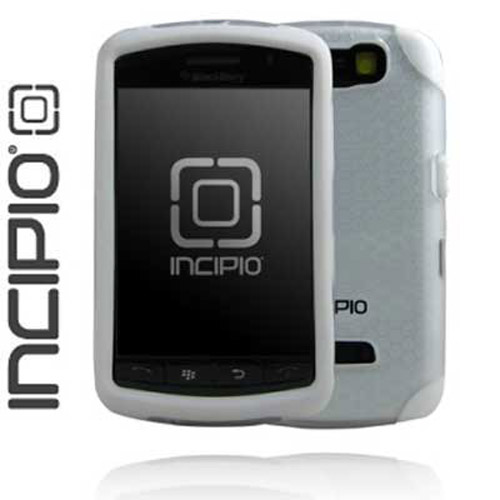 SILICRYLIC Silicone Crystal Case for BlackBerry Storm - White
