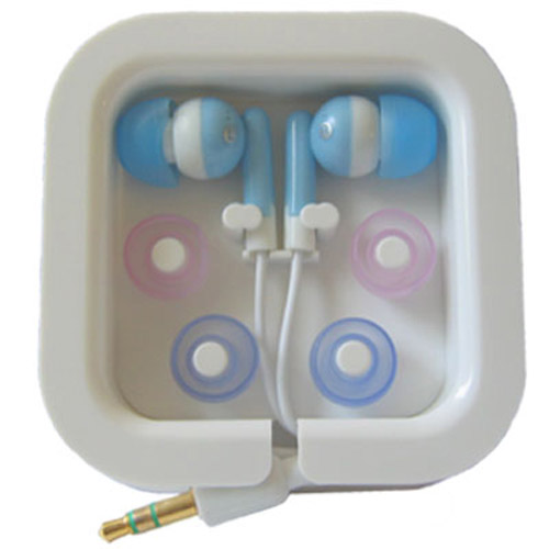 In Ear Earphone with Case - Blue