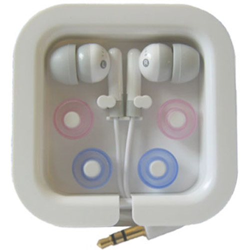 In Ear Earphone with Case - White