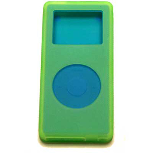 New iPod Nano 2ND Gen Dual Skin Case - 2in1 - Green/Blue
