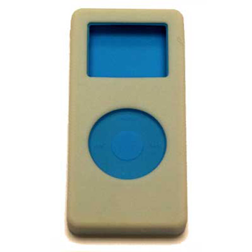 New iPod Nano 2ND Gen Dual Skin Case - 2in1 - Grey/Blue