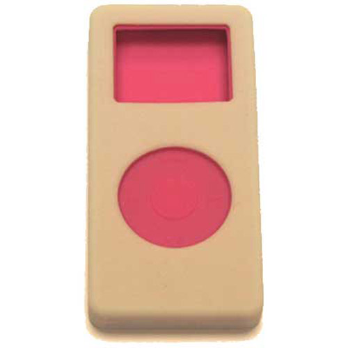 New iPod Nano 2ND Gen Dual Skin Case - 2in1 - Grey/Pink