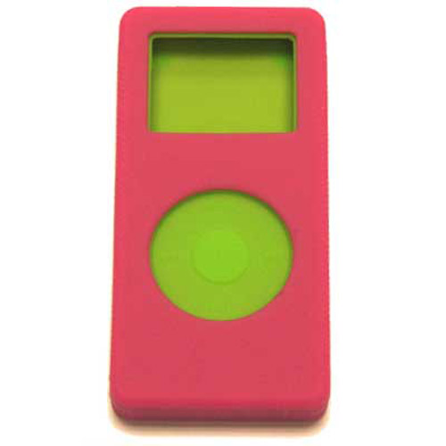New iPod Nano 2ND Gen Dual Skin Case - 2in1 - Pink/Green