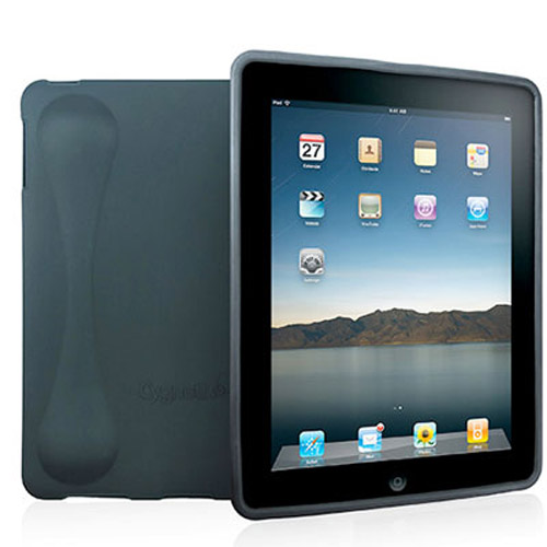 Cygnett Second Skin Silicon Case & Base Support for iPad - Black