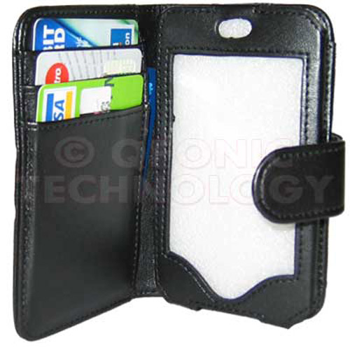 New Portable PU Leather Case for Apple iPhone - Black