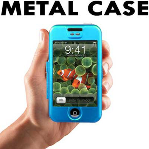Aluminium Protective Case for Apple iPhone - Blue