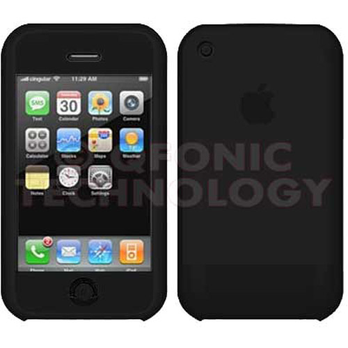 Silicone Skin Case for Apple iPhone - Black