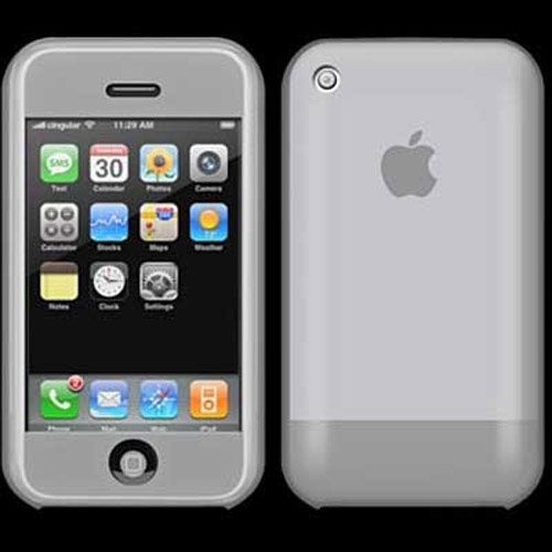Silicone Skin Case for Apple iPhone - Clear