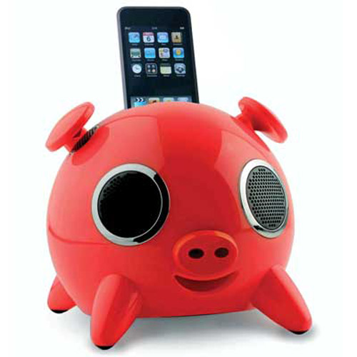 Iphone on Ipig Speakers For Ipod And Iphone Red