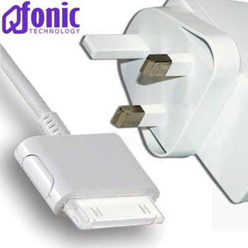 White iPod Mains Charger (UK 3-Pin) - Nano, Mini, Video, etc