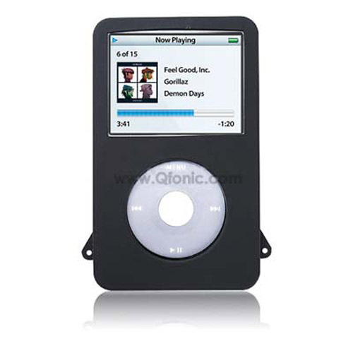 iPod Video Silicone Skin + Neck Strap - 30GB Black