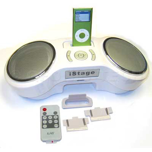 Loud Docking Twin iPod Speaker with Remote