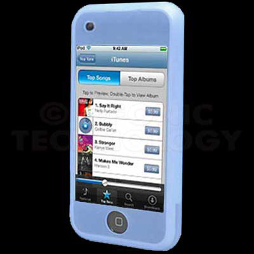 Silicone Skin Case for Apple iPod Touch - Light Blue