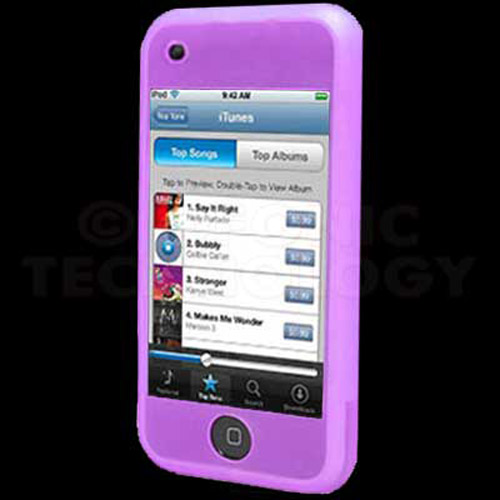 Silicone Skin Case for Apple iPod Touch - Purple