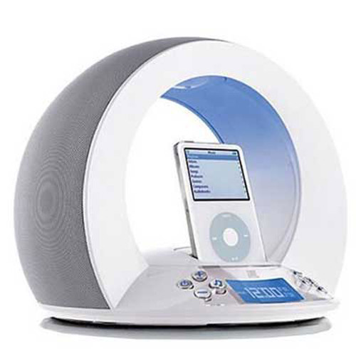 JBL On Time - Time Machine Dock for iPod - White