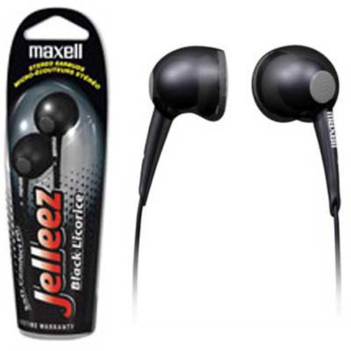 Maxell Jelleez Stereo Earphones - Black