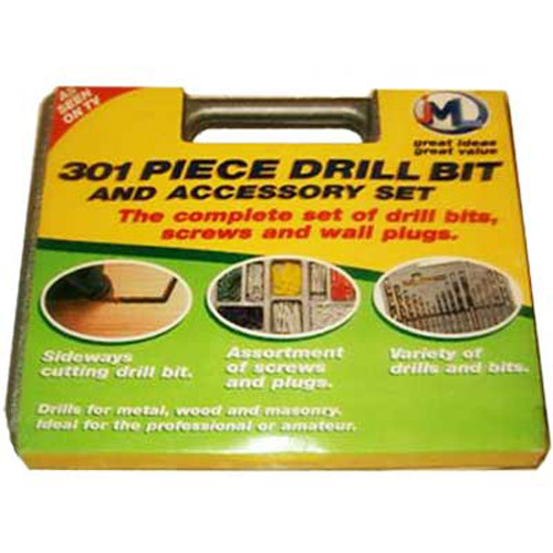 JML 301 PIECE DRILL BIT & ACCESSORY SET