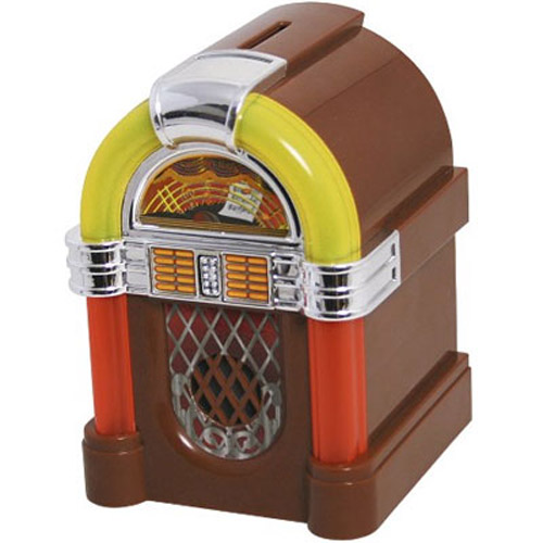 Juke Box Money Saving Coin Jar - Lights Up & Plays Music