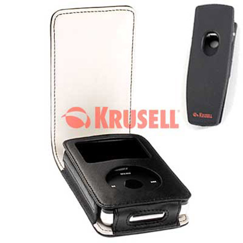 Krusell Music Black Leather Case Apple Ipod Classic 80GB 160GB