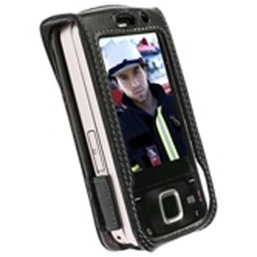 Krusell 89374 Dynamic Leather Case for Nokia N96 - Black