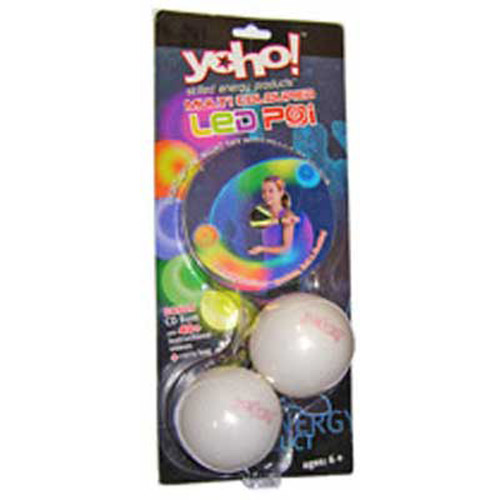 Yoho Multi Coloured Twirling LED POI - With CD-ROM