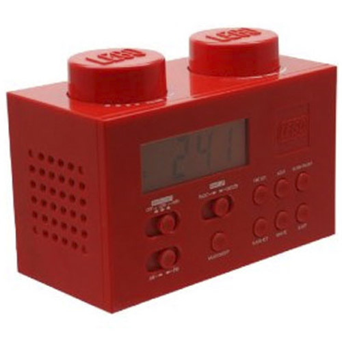 Lego Alarm Clock Radio - Red