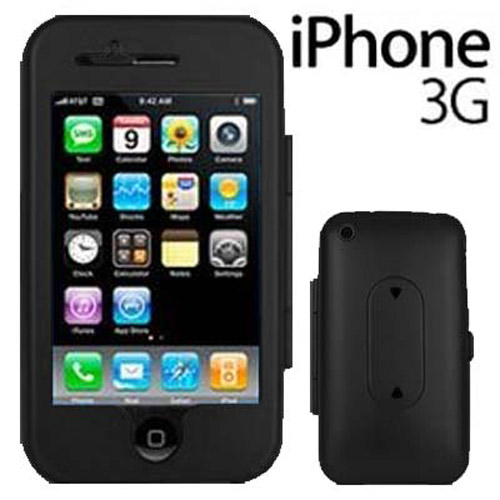 Deluxe Metal Case for Apple iPhone 3G - Black