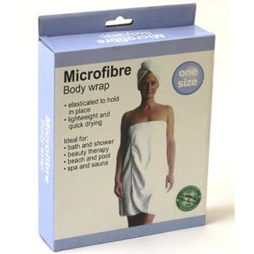 Microfibre Body Wrap Towel - White