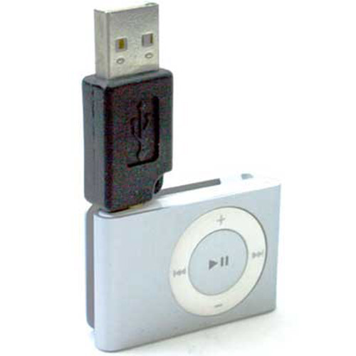 USB Micro Dock, Charger, Data Transfer for iPod Shuffle - Black