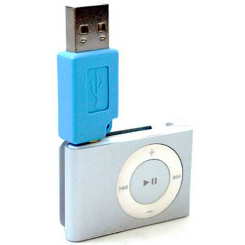 USB Micro Dock, Charger, Data Transfer for iPod Shuffle - Blue