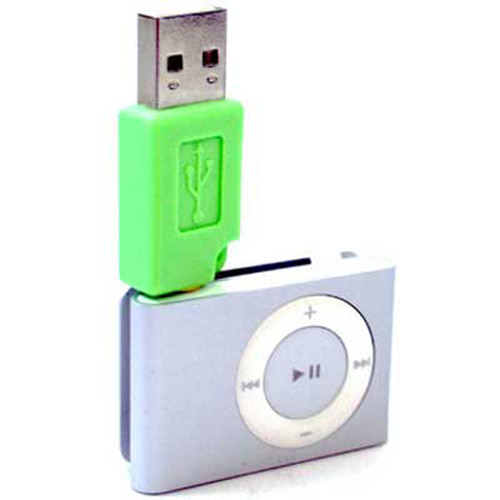 USB Micro Dock, Charger, Data Transfer for iPod Shuffle - Green