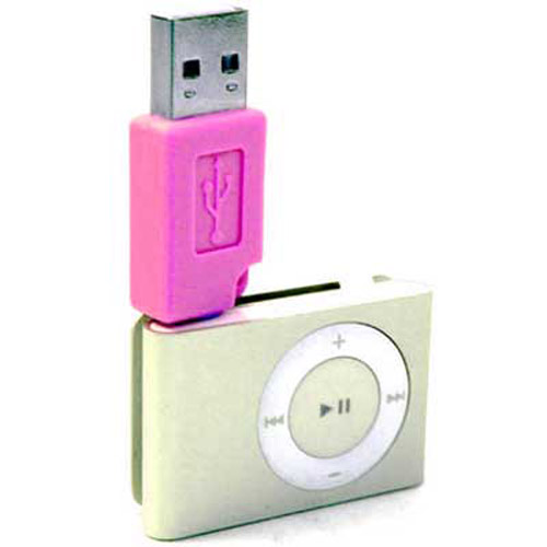 USB Micro Dock, Charger, Data Transfer for iPod Shuffle - Pink