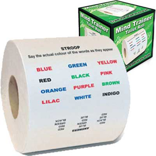 Novelty Mind Trainer Toilet Roll Paper