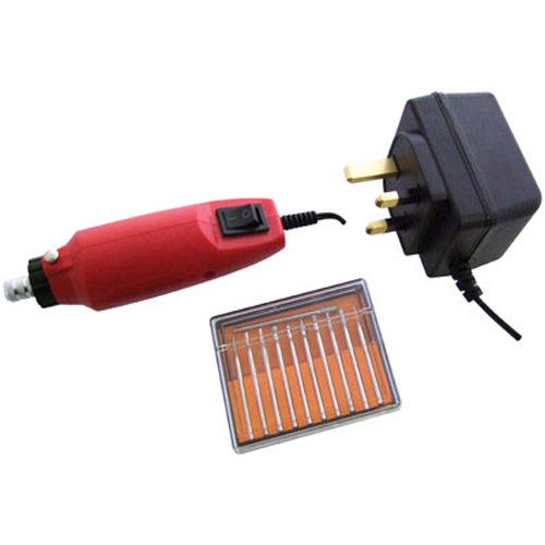 Mini Engraver Kit - Engraver Tool & 10 Diamond Tipped Drill Bits
