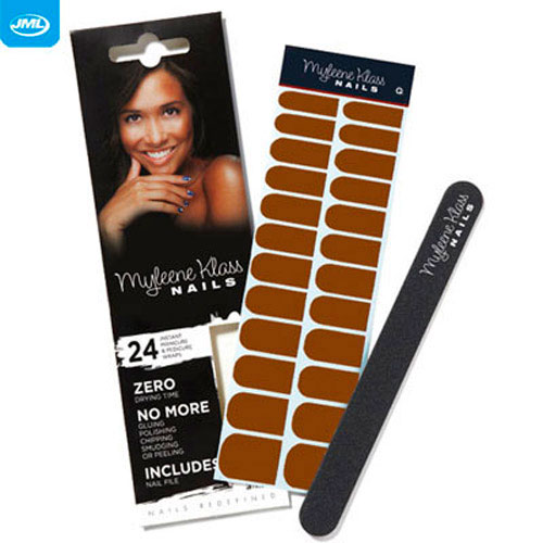 Myleen Klass Nails - 24 Wraps and Nail File - Chocolate Brown