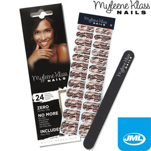 Myleen Klass Nails - 24 Wraps and Nail File - Snakeskin