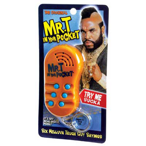 MR T: THE A TEAM: In Your Pocket Keyring (Real Talking Voice)