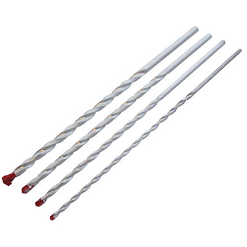 4 Piece Masonry Drill Bit Set - 6mm, 8mm, 10mm & 12mm