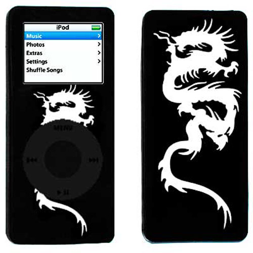 Dragon Case for 2ND GEN iPod Nano - Black/White