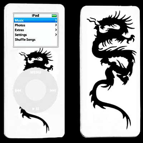 Dragon Case for 2ND GEN iPod Nano - White/Black