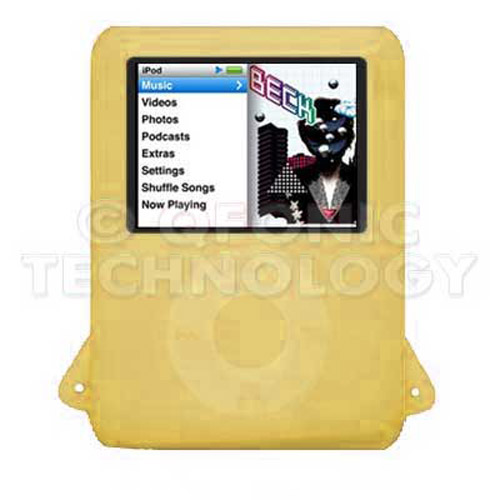 Protective Skin Case for Apple iPod Nano 3G - Gold