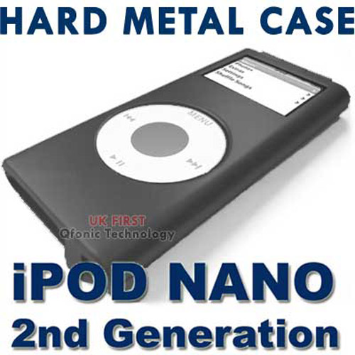 Ipod on Ipod Nano 2nd Generation Hard Aluminium Metal Case Black