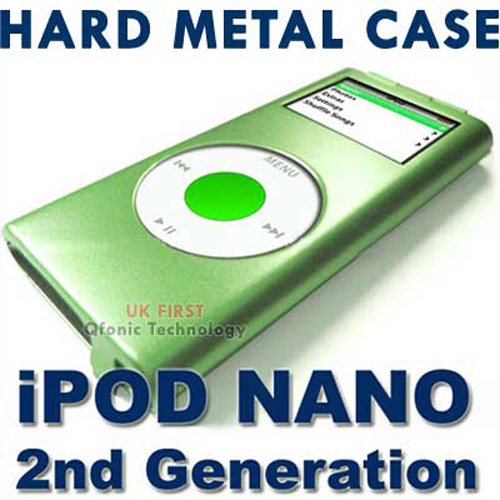 iPod Nano 2nd Generation Hard Aluminium Metal Case - Green