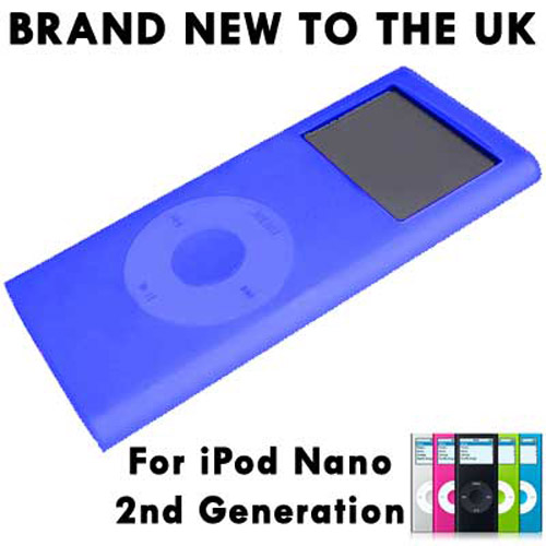 New Blue Silicone Skin Case for 2ND GEN iPod Nano