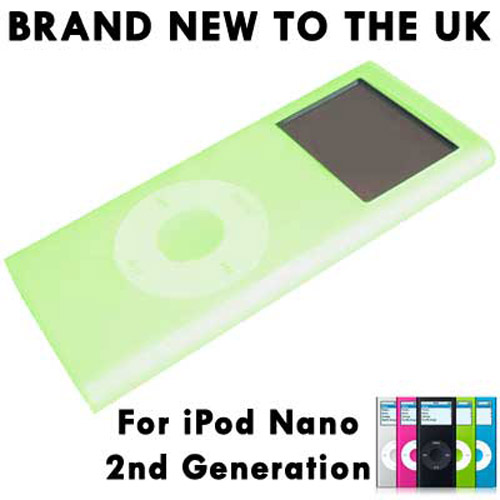 New Green Silicone Skin Case for 2ND GEN iPod Nano