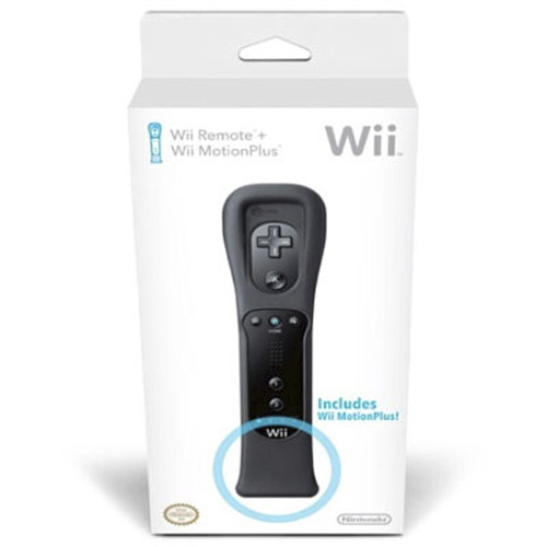 Nintendo Wii Controller & Motion Plus - Black