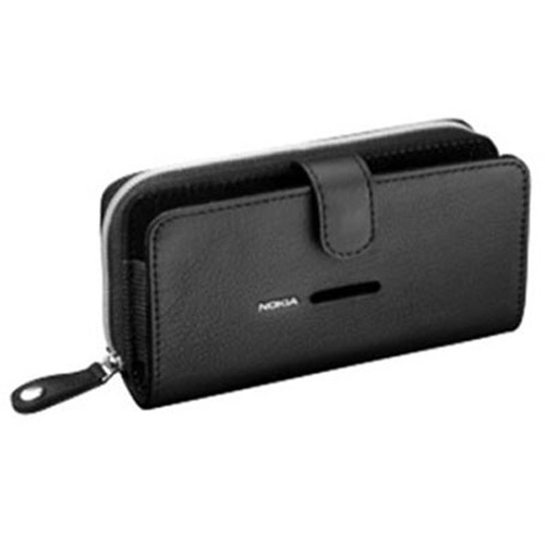 Nokia CP-502 Universal Wallet Case / Black With Black Lining