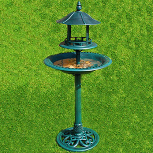 Ornamental Pedestal Bird Bath & Table