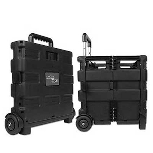 Rolling Cart - Pack-n-Roll Large - Collapsible & Folding (Black)