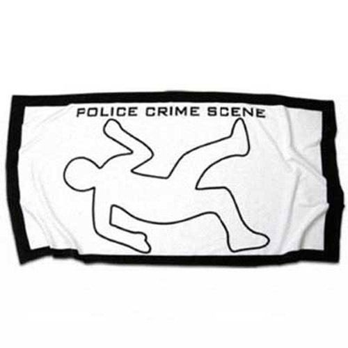 Police Crime Scene Beach Towel